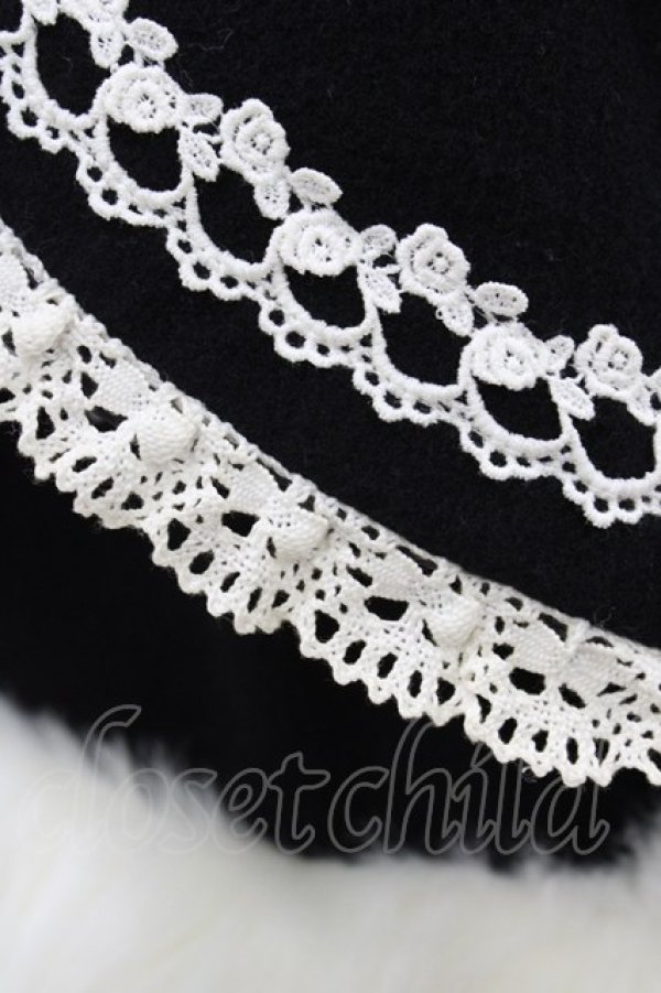 画像3: Angelic Pretty / ファー衿とりはずしケープ Free ブラック H-26-02-13-1044-AP-JA-NS-ZH (3)