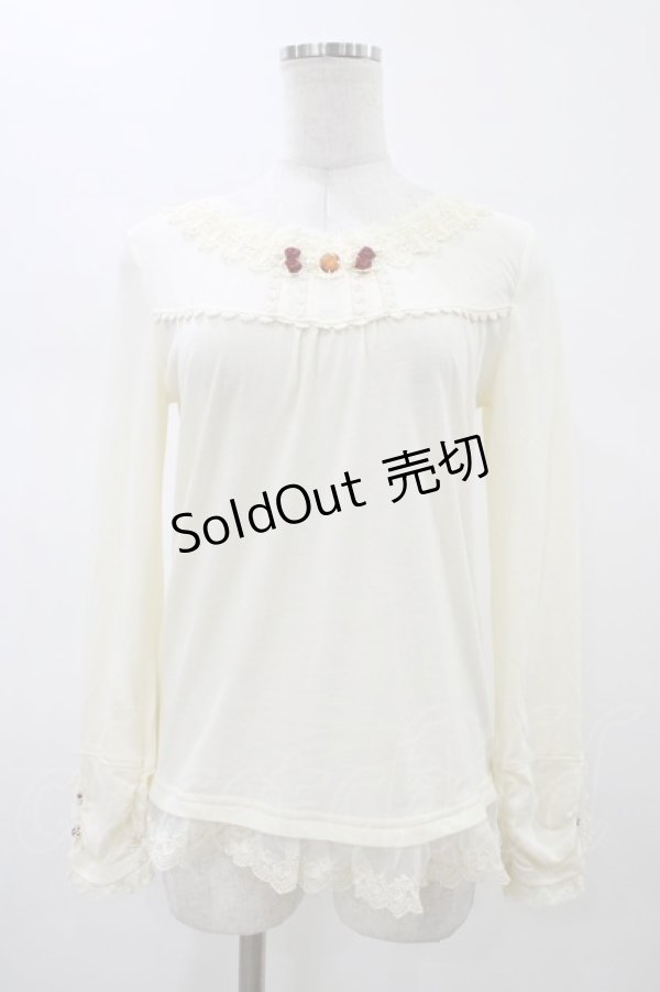 画像1: axes femme / プチローズプルオーバー M 生成り H-26-02-13-1047-AX-TO-NS-ZH (1)