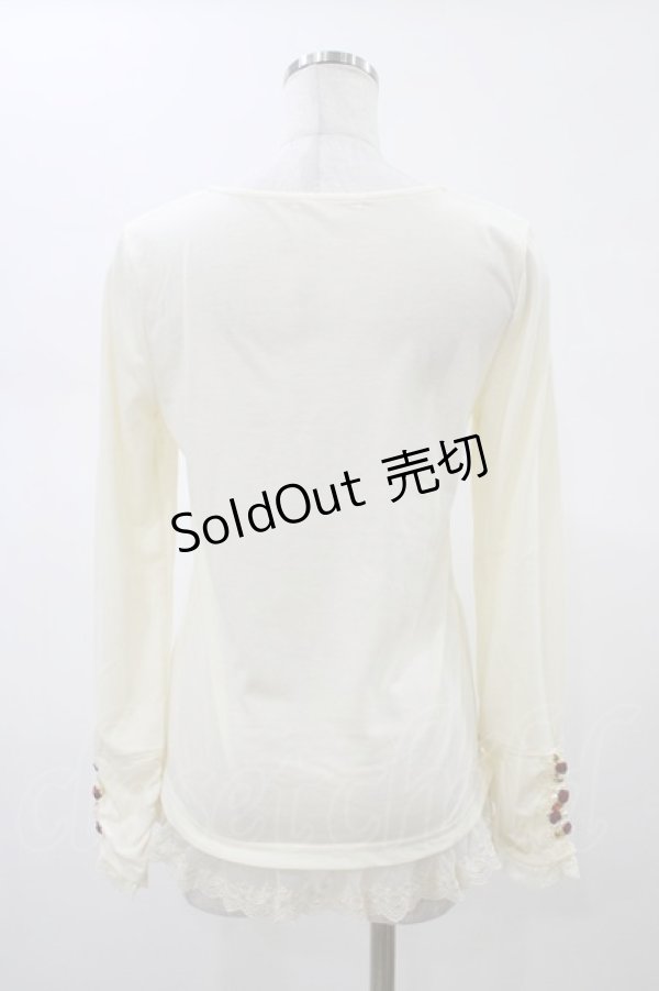 画像2: axes femme / プチローズプルオーバー M 生成り H-26-02-13-1047-AX-TO-NS-ZH (2)