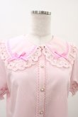 画像3: axes femme kawaii / 梯子レース半袖ブラウス M ピンク H-26-02-13-1050-AX-BL-NS-ZH (3)