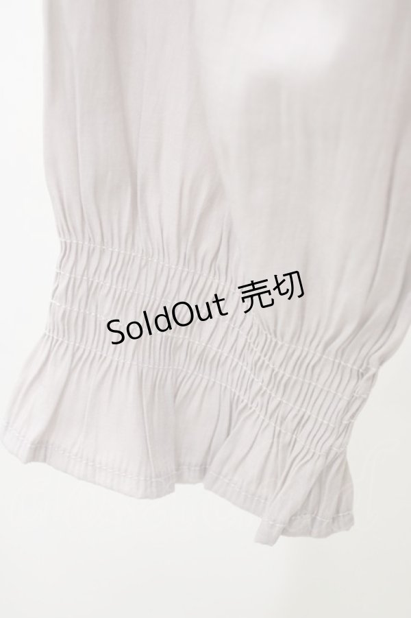 画像4: axes femme POETIQUE / 時計刺繍ブラウス M グレー H-26-02-13-1051-AX-BL-NS-ZH (4)