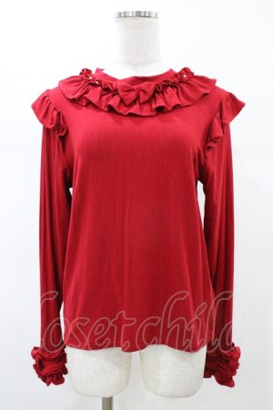 画像: axes femme kawaii / フリルリボンカットプル M レッド H-26-02-13-1053-AX-TO-NS-ZH