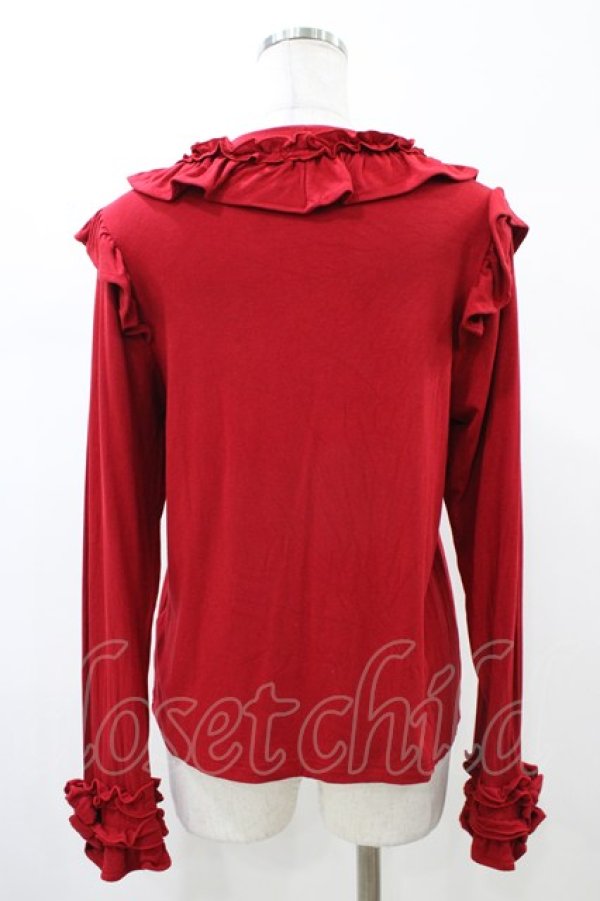 画像2: axes femme kawaii / フリルリボンカットプル M レッド H-26-02-13-1053-AX-TO-NS-ZH (2)