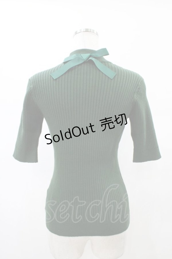 画像2: F&A / バックリボンニット Free GREEN H-26-02-13-1057-LO-TO-NS-ZH (2)