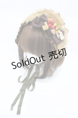 画像: metamorphose / ファーリボンヘッドドレス  ブラウン H-26-02-13-1008-ME-AC-NS-ZH