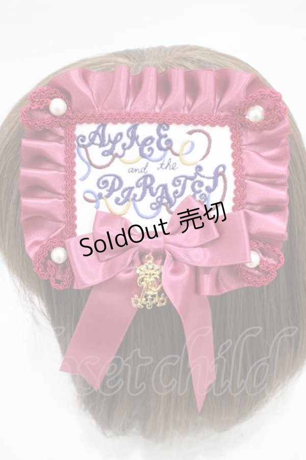 画像2: ALICE and the PIRATES / アリスのロゼッタリボンバレッタ  ピンク H-26-02-13-1009-PA-AC-NS-ZH (2)