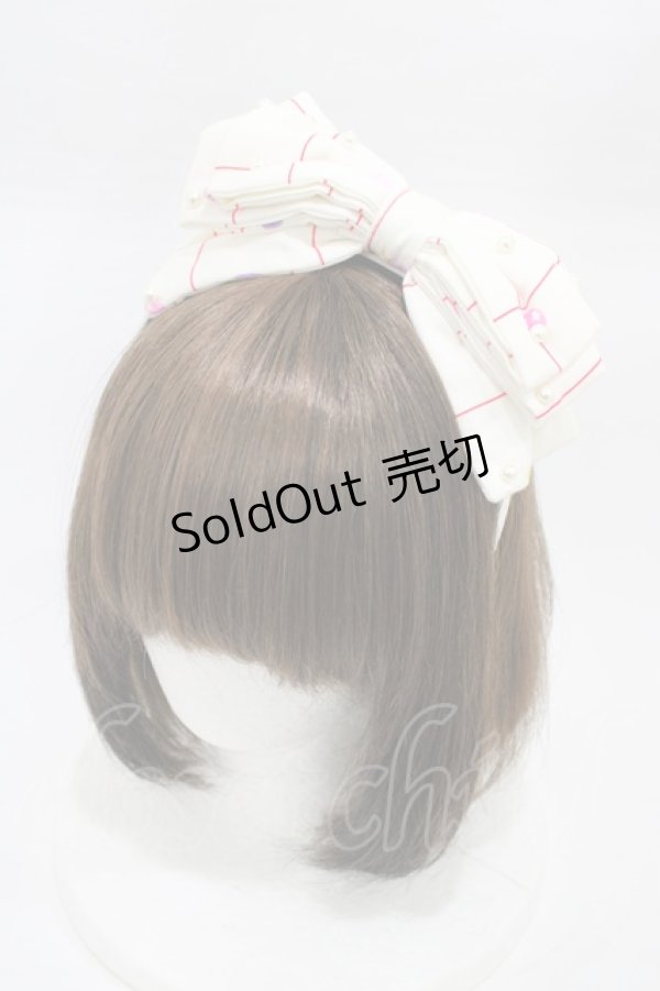 画像1: metamorphose / CL The March of Duckリボンカチューシャ  オフ H-26-02-13-1011-ME-AC-NS-ZH (1)