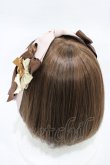 画像2: LOTUS ribbon / リボンクリップヘッドドレス  ベージュ H-26-02-13-1002-EL-AC-NS-ZH (2)