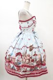 画像3: ALICE and the PIRATES / アリスのワンダーカーチェイス柄ジャンパースカートI Free サックス H-26-02-13-1016-PA-OP-NS-ZH (3)