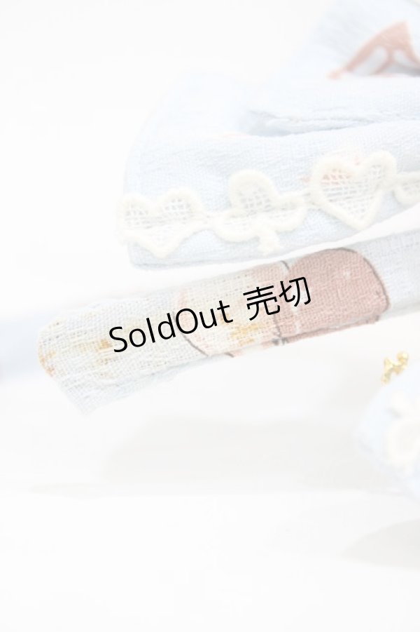 画像8: ALICE and the PIRATES / アリスのワンダーカーチェイス柄ジャンパースカートI Free サックス H-26-02-13-1016-PA-OP-NS-ZH (8)