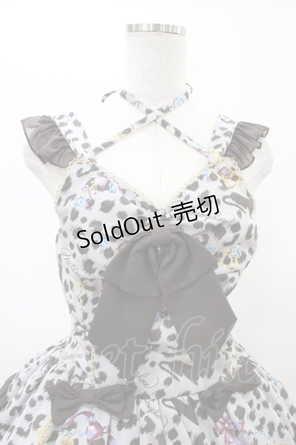 画像4: metamorphose / ジュエルレオパードローウエストジャンパスカート Free  H-26-02-13-1019-ME-OP-NS-ZH (4)