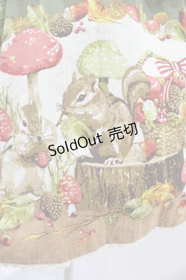 画像3: metamorphose / 森の小さな住人ワンピース Free カーキ H-26-02-13-1020-ME-OP-NS-ZH (3)