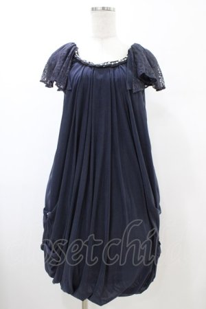 画像: axes femme / バルーンワンピース M ネイビー H-26-02-13-1024-AX-OP-NS-ZH
