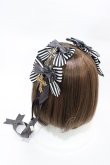 画像2: LOTUS ribbon / ツインテールリボンバレッタ  ブラック H-26-02-13-1003-EL-ZA-NS-ZH (2)