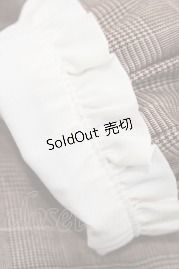 画像4: Ank Rouge / エプロンチェックワンピース M ブラウン H-26-02-13-1026-CA-OP-NS-ZH (4)