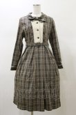 画像1: Fi.n.t / ヨーク切替ボウタイチェックワンピース  グリーン H-26-02-13-077-CA-OP-KB-ZH (1)
