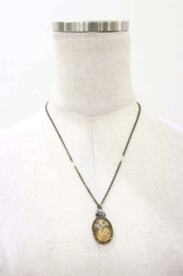 画像2: Michal Negrin / ピクチャーネックレス  エンジェル H-26-02-13-015-LO-AC-KB-ZH (2)