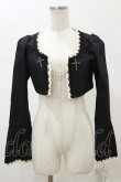画像1: Moi-meme-Moitie / 十字架ボタンボレロ 2 ブラック×アイボリー H-26-02-13-022-MO-TO-KB-ZH (1)