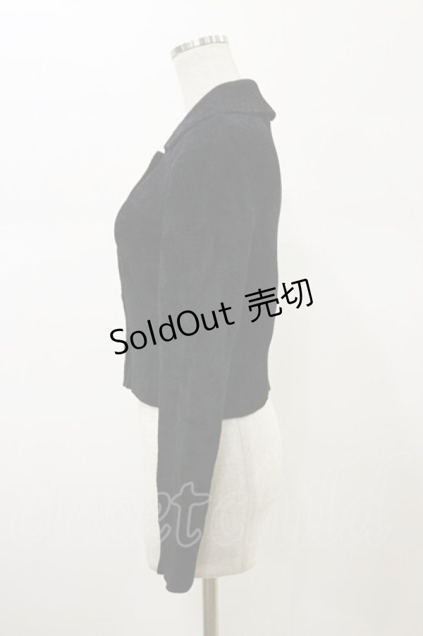 画像3: Jane Marple Dans Le Salon / モールヤーンショールカラーカーディガン  ブラック H-26-02-13-023-JM-TO-KB-ZH (3)