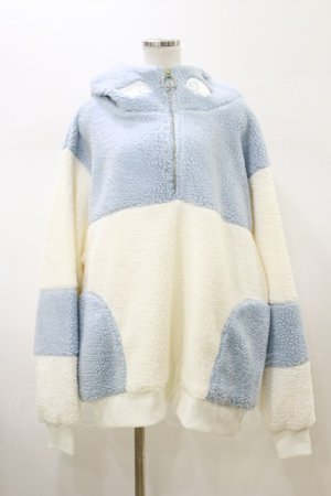 画像: ililil / あざと可愛い天使ボアぱぁかぁ  ライトブルー H-26-02-13-027-PU-TO-KB-ZH