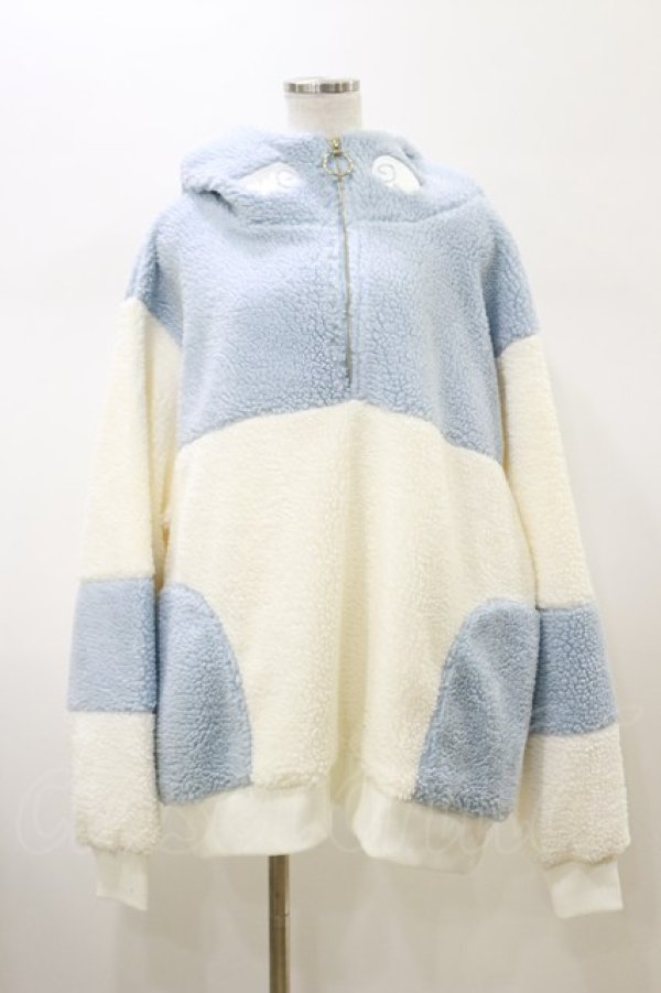 画像1: ililil / あざと可愛い天使ボアぱぁかぁ  ライトブルー H-26-02-13-027-PU-TO-KB-ZH (1)