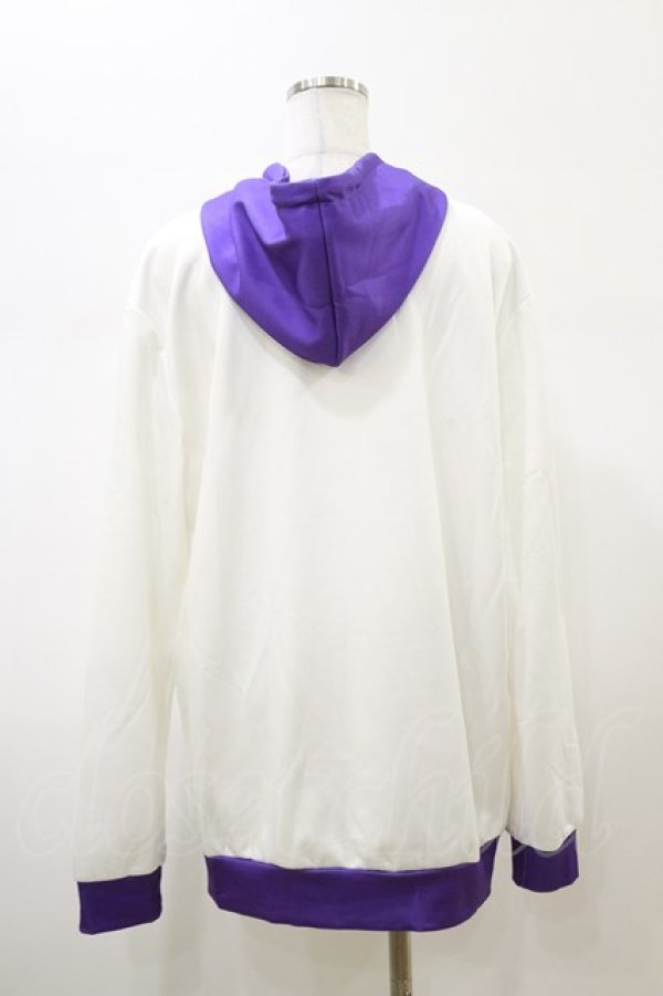 画像2: NieR Clothing / プリントプルパーカー F 白×紫 H-26-02-13-028-PU-TO-AK-ZH (2)