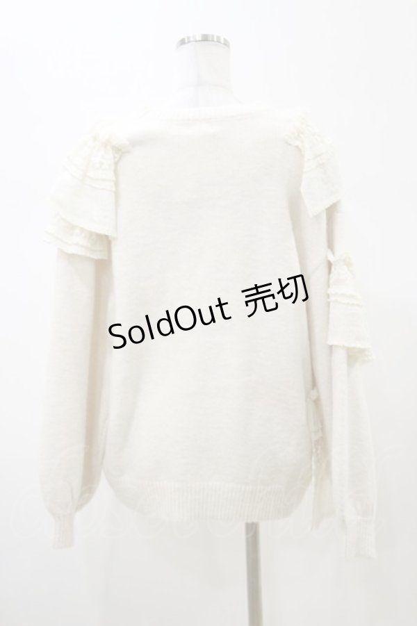 画像2: merry jenny / frill frill knit tops  アイボリー H-26-02-13-036-LO-TO-KB-ZH (2)