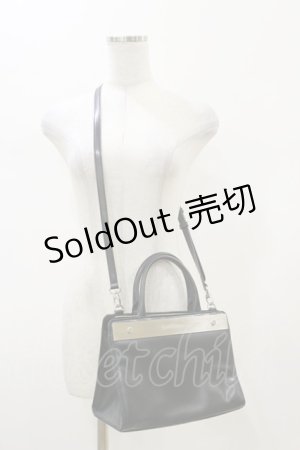 画像: artherapie / ATメタルプレート2Wayハンドバッグ  ブラック H-26-02-13-004-GO-BG-KB-ZH