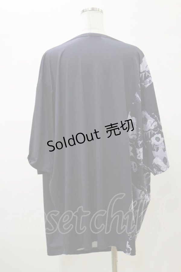 画像2: NieR Clothing / プリント半袖CUTSEW F 黒 H-26-02-13-039-PU-TO-AK-ZH (2)