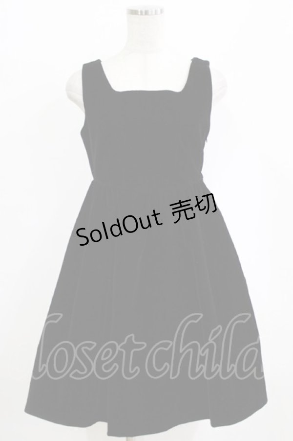 画像1: EATME / ベルベットジャンパースカート M ブラック H-26-02-14-025-LO-OP-NS-ZH (1)