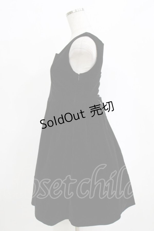 画像2: EATME / ベルベットジャンパースカート M ブラック H-26-02-14-025-LO-OP-NS-ZH (2)