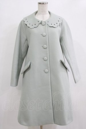 画像: Fi.n.t / カットワーク衿コート Free BLUE H-26-02-14-026-CA-CO-NS-ZH