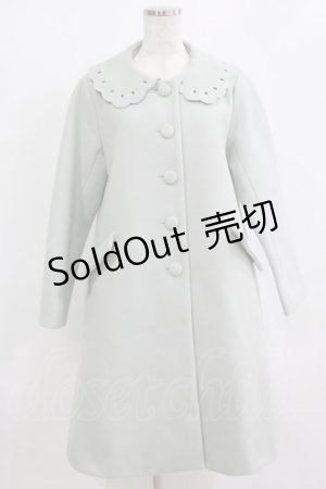 画像: Fi.n.t / カットワーク衿コート Free BLUE H-26-02-14-026-CA-CO-NS-ZH