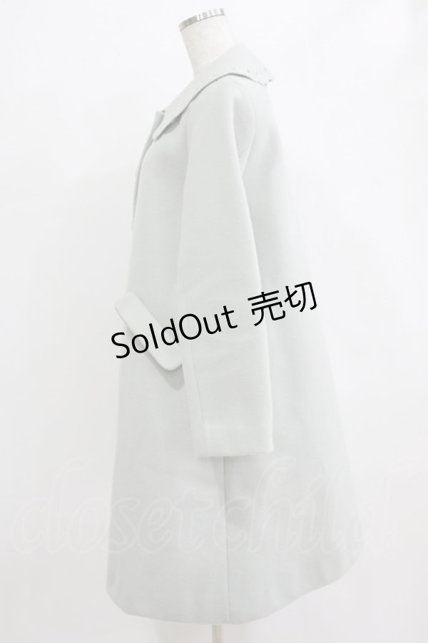 画像2: Fi.n.t / カットワーク衿コート Free BLUE H-26-02-14-026-CA-CO-NS-ZH (2)