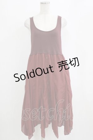 画像: axes femme / ノースリーブワンピース M ワイン H-26-02-14-029-AX-BL-NS-ZH