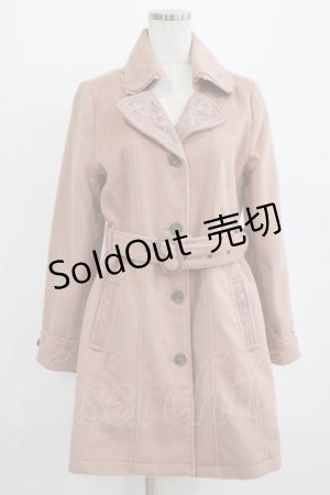 画像: axes femme / ローズ釦コート M ピンク H-26-02-14-031-AX-CO-NS-ZH