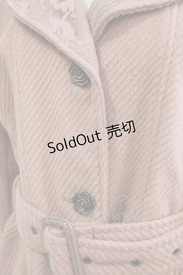 画像4: axes femme / ローズ釦コート M ピンク H-26-02-14-031-AX-CO-NS-ZH (4)