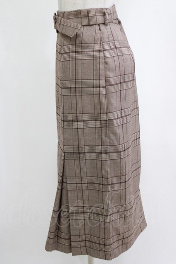画像2: an another angelus / インバーテッドプリーツチェックタイトスカート Free BROWN×BR H-26-02-14-034-CA-SK-NS-ZH (2)