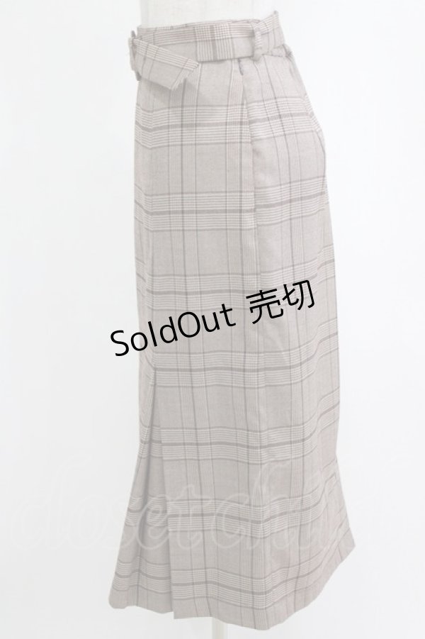 画像2: an another angelus / インバーテッドプリーツチェックタイトスカート Free BROWN×BR H-26-02-14-034-CA-SK-NS-ZH (2)