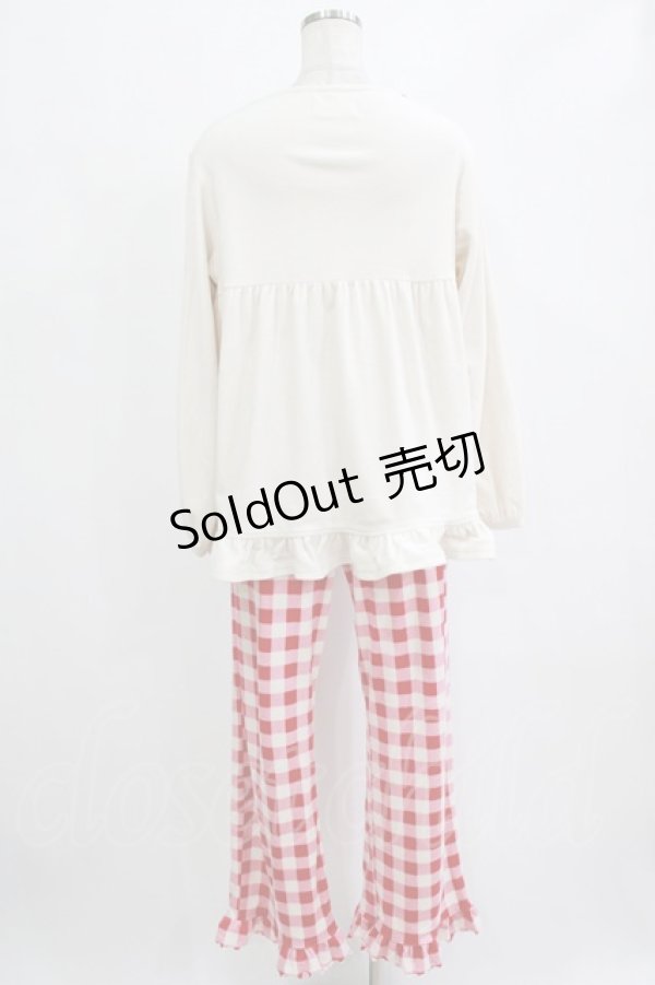 画像3: m petit by misako / サンリオキャラクターズコラボ/ハローキティ/ルームウエア M オフ H-26-02-14-037-LO-OP-NS-ZH (3)