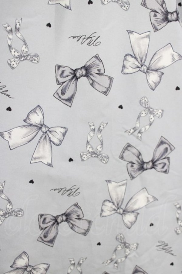 画像4: Lovely Tency / 眞白ありす/リボン柄襟付きワンピース LL ブルー H-26-02-14-004-GO-OP-NS-ZH (4)