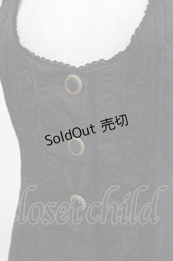 画像4: axes femme / レース使いJQロングベスト M ブラック H-26-02-14-038-AX-TO-NS-ZH (4)