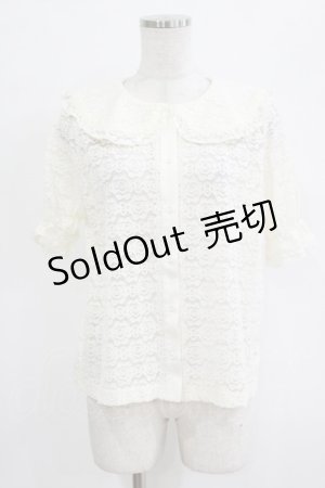 画像: m petit by misako / TT*AOKレースブラウス S 生成り H-26-02-14-039-LO-BL-NS-ZH