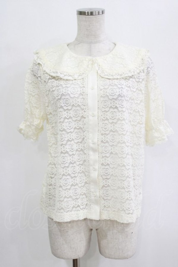 画像1: m petit by misako / TT*AOKレースブラウス S 生成り H-26-02-14-039-LO-BL-NS-ZH (1)