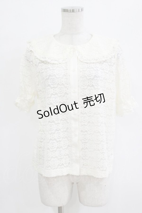 画像1: m petit by misako / TT*AOKレースブラウス S 生成り H-26-02-14-039-LO-BL-NS-ZH (1)