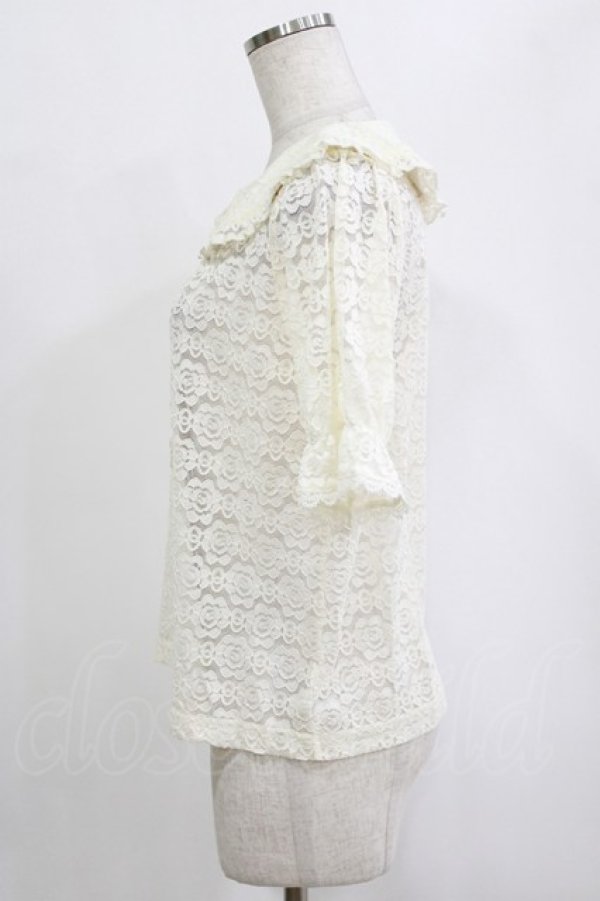 画像2: m petit by misako / TT*AOKレースブラウス S 生成り H-26-02-14-039-LO-BL-NS-ZH (2)