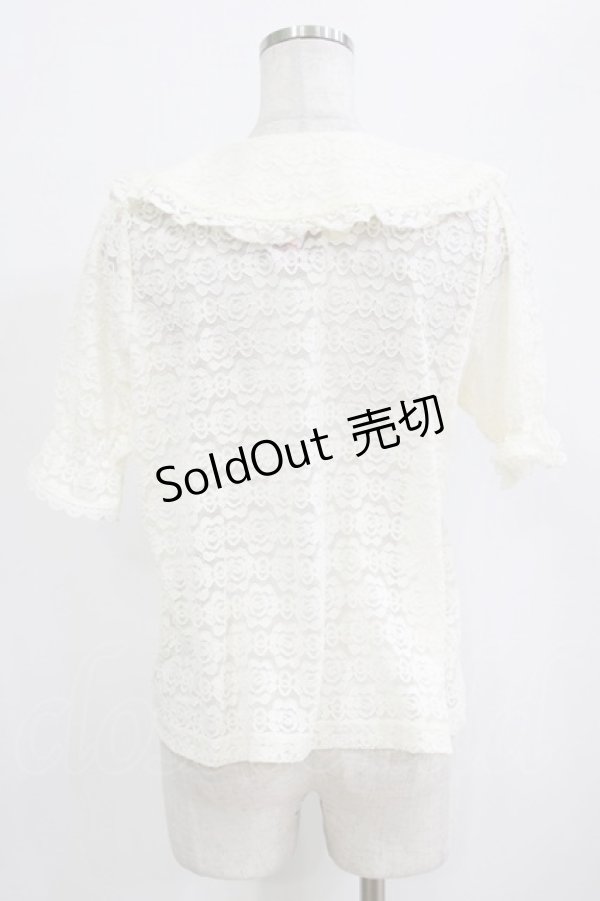 画像3: m petit by misako / TT*AOKレースブラウス S 生成り H-26-02-14-039-LO-BL-NS-ZH (3)