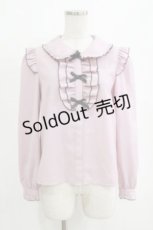 画像: Secret Honey / フリルリボンブラウス Free ピンク H-26-02-14-042-CA-BL-NS-ZH
