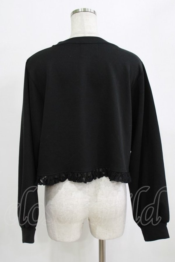 画像3: m petit by misako / MSKバラBフリルボレロ LL ブラック H-26-02-14-043-LO-TO-NS-ZH (3)