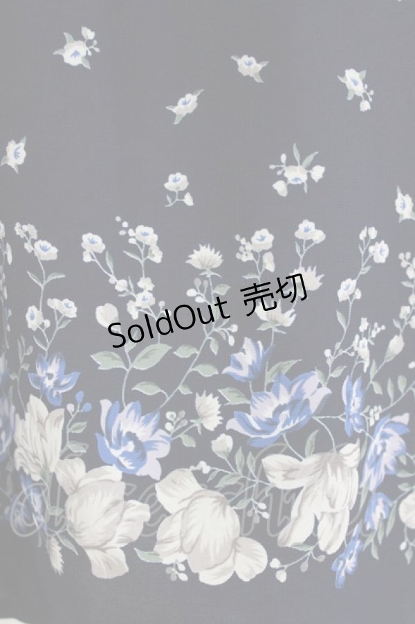 画像4: axes femme / 花柄オフショルチュニック M ネイビー H-26-02-14-046-AX-TO-NS-ZH (4)